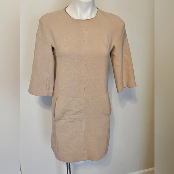 Trina Turk Folded Neck Shift Dress Size 0 - Picture 1 of 8